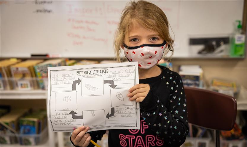 Kenrose Elementary students learn about butterflies